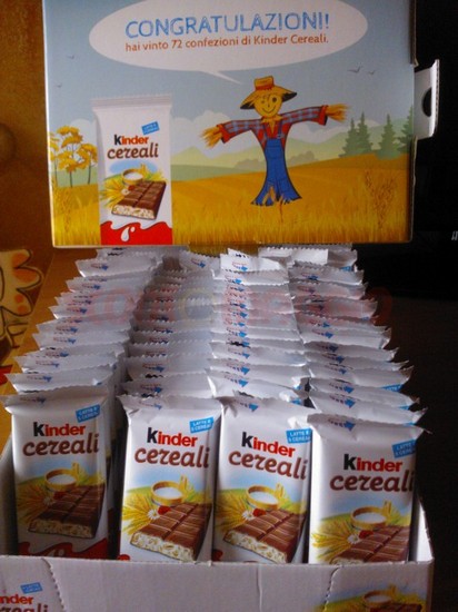 Vinti 72 Kinder Cereali al nuovo concorso Kinder e Ferrero 72 kinder cereali