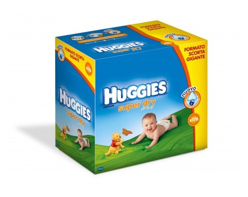 A prova di papà: vinci pannolini Huggies per un anno huggies super dry 176 pannolini