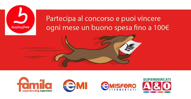 Una spesa gratis: gioca e vinci con Buybuyfree buybuyfree