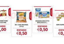 Buoni sconto da stampare: Panettone e Pandoro, patatine McCain, Humana e HiPP buoni sconto da stampare