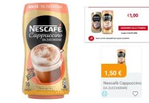 Nescafè Cappuccino da zuccherare: 2 coupon cumulabili! nescafe cappuccino zuccherare