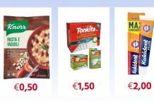 Buoni sconto da stampare: zuppe Knorr, panni Tonkita, Kukident buonpertutti