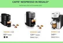 Nespresso Amazon, buono da 90€