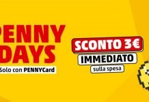 Penny Days… sconto 3€ su 10€
