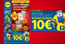 Buono sconto Lidl da 10€ con la promo di Natale 2025