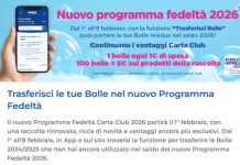 Raccolta Bolle Acqua & Sapone 2026… trasferisci le tue Bolle 2025!