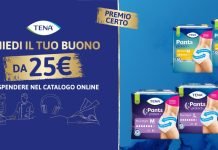 TENA ti premia 2026… buoni da 25€ (premio certo)