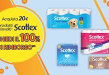 “Cashback Scottex Bennet”… spendi 20€ = rimborso 20€