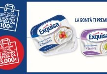 Concorso Exquisa “La bontà ti premia”, ogni giorno buono da 100€ (+ super premio 3.000€)