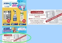 Omaggio Acqua & Sapone 2 ottobre… buono Brandani da 20€