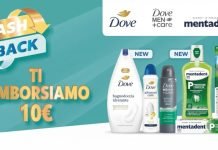 Cashback Dove e Mentadent Novembre… ricevi 10€ di rimborso